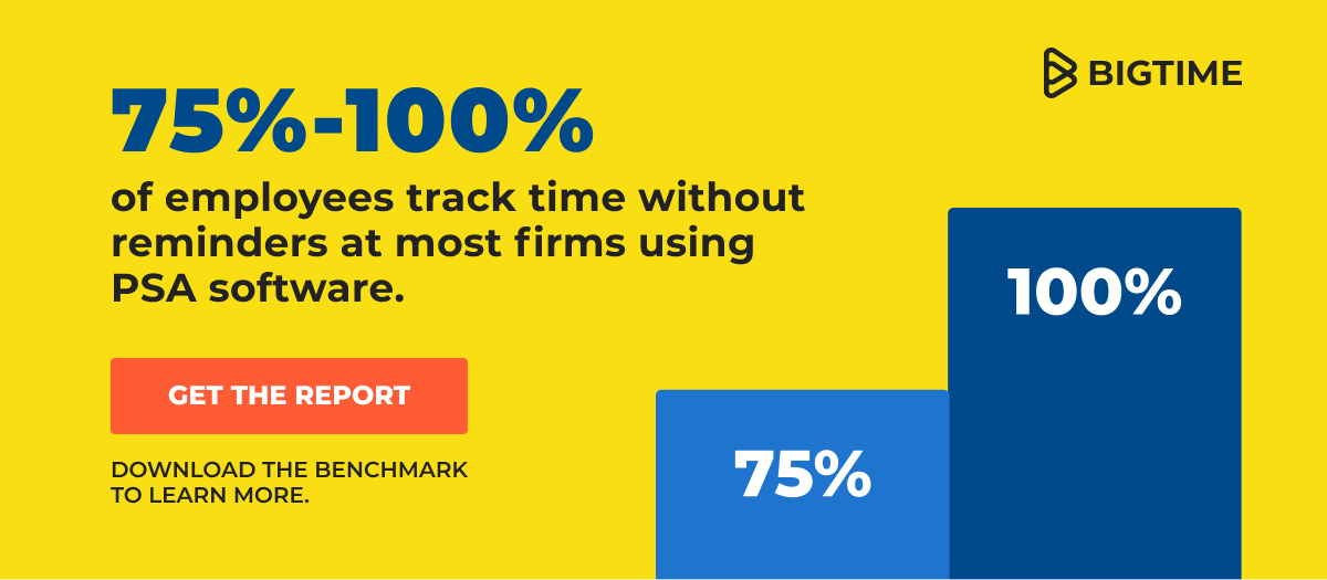 psa benchmark report - submit timesheets on time with psa software